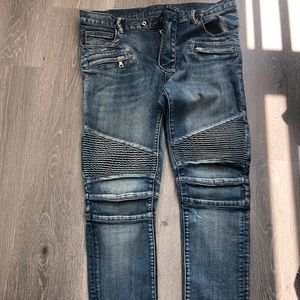 Men’s Balmain biker jeans